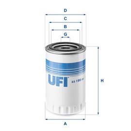 UFI Filters 23.198.00 Ölfilter für landwirtschaftliche oder industrielle Maschinen