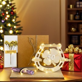 kiimiipa Money Gifts Birthday, 60 18 30 40 50th Birthday Man Woman Birthday Wooden Sign Guest Book '0-9' Numbers Birthday Decoration Money Gift