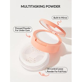 SHEGLAM Insta-Ready Face Powder Polvos fijadores sueltos debajo de los ojos - Translúcido