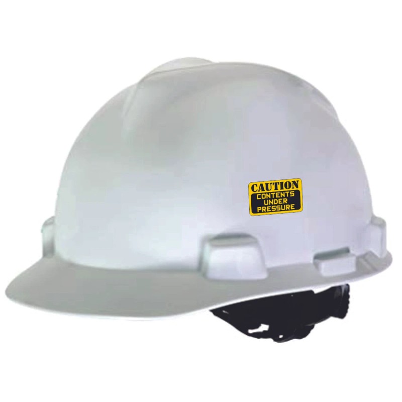 Unbranded/Generic Funny Caution CONTENTS UNDER PRESSURE Hard Hat Stickers |