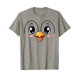 Funny Penguin Face Christmas Pretending Penguin Costume Pjs T-Shirt