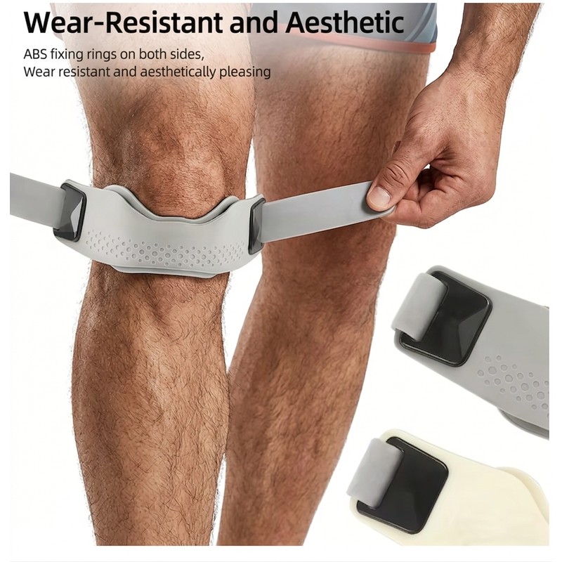 Adjustable Knee Support Strap for Sports – Silicone Patellar Support