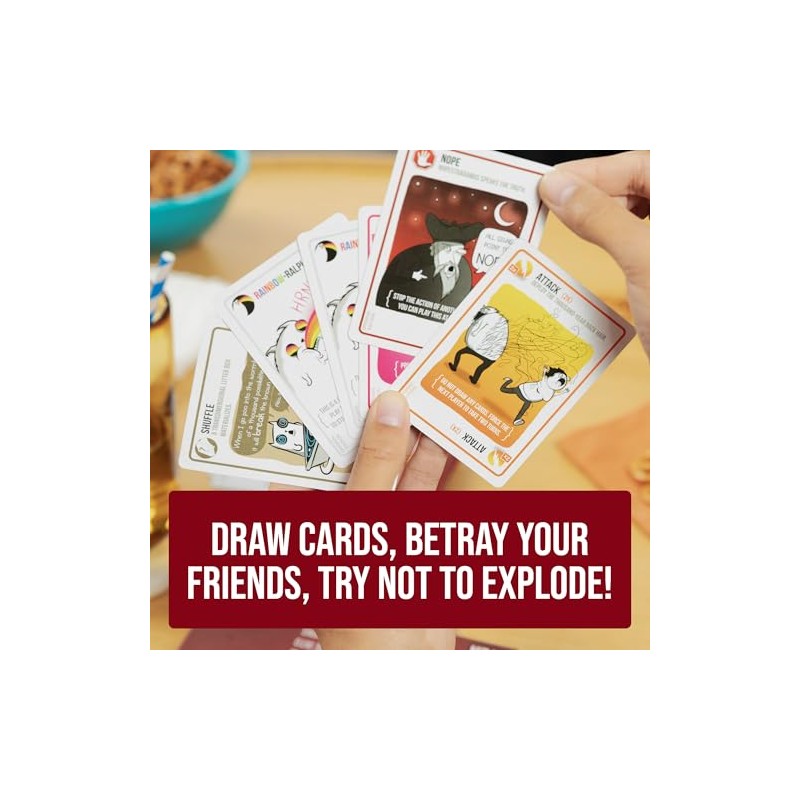 Exploding Kittens LLC Juego de Cartas para Adultos, Adolescentes y