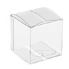 Lucky Monet 25/50/100 Packs Clear Gift Boxes, Clear PET Plastic
