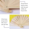WEISIPU 1.8m Belly Dance Fan Handmade Bamboo Fans Artificial Silk
