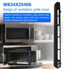 2PC WB34X25406 Replacement Microwave Vent Grille for GE 4465386, AP6040821,