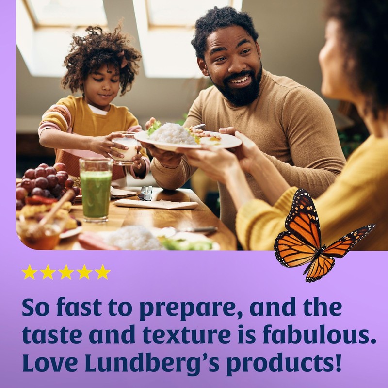 Lundberg Jasmine Rice, Long Grain White Rice - Non-Sticky, Fluffy