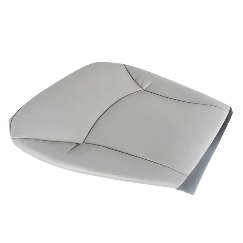 WFLNHB Driver Side Bottom Seat Cover Gray Leather Replacement for