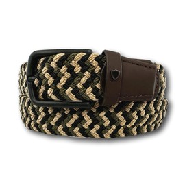 KARMA.DIEM Stretch Belt Unisex Fabric Belt Elastic Braided Belt - Braided and Elastic Stretchy Belt for Men and Women, camouflage