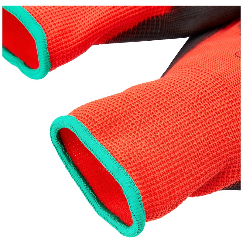 Portwest Red - PU Glove, Size: L, Colour: Red/Black, A641R8RL