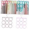 KOMBIUDA 2pcs Eco-Friendly Paper Rattan Scarf Hanger Rack Tie and