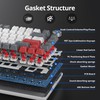 Guffercty kred 75% Percent Mechanical Keyboard with Knob, Gasket Mouted
