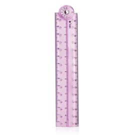 Folding Ruler, 30cm Foldable Ruler 15cm Clear Ruler Stationery Ruler Transparent Straight Ruler Shatterproof Geometric Ruler Flexible Plastic Ruler for Kids Students School Office Y7CSZDC