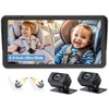 2-Kids Baby Car Camera for Seat: 6.9 Inch Ultrawide Display