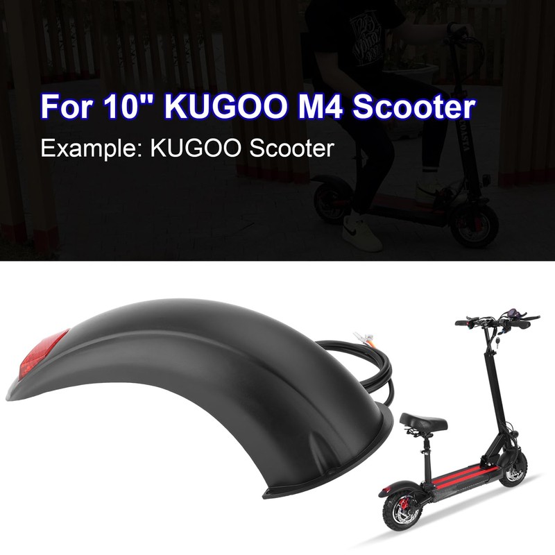 Yungeln Scooter Schutzbleche mit LED Rückleucht kompatibel für Kugoo M4&M4Pro