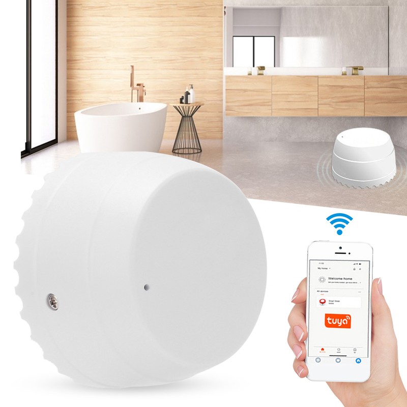 Water Leak Sensor Wifi Intelligent Overflow Warning Buzz 3V for