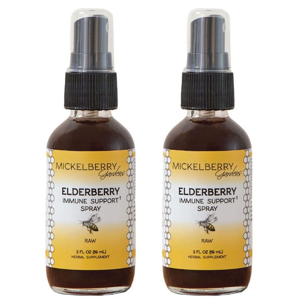 Mickelberry Gardens Elderberry Honey Propolis Throat Spray - Natural Immune