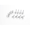 BG Electrical Round Cable Clips, Pack of 50, White, 6