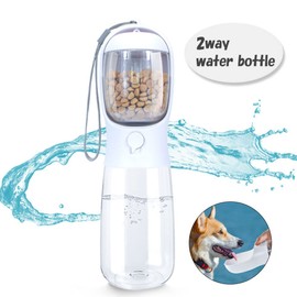 Feather Store Brand Pet Water Bottle, 2-Way Water, Feeding, Pet Supplies, Lightweight, Pet Water Supply, Dog Goods, Drinking Dogs, Cats, Plastic Bottles, Walks, Drives, Leak Prevention, Locking