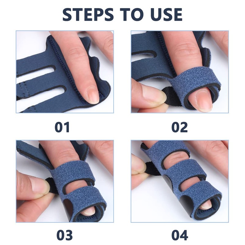 FIBOUND Pack of 2 Finger Stabiliser, Finger Splints, Finger Brace,