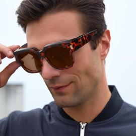 DUCO Fit Over Sunglasses Wraparound Sunglasses Polarized Over Glasses for Men Women UV Protection DC8970