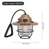 Rechargeable Retro Camping Lantern, 1200mAh Dimmable LED Hanging Tent Light