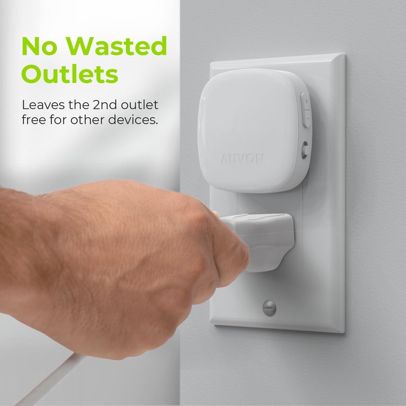 AUVON Plug-in LED Backlit Night Light with Motion Sensor &