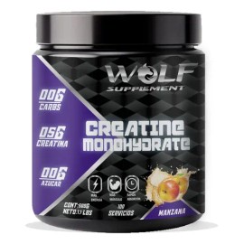 Creatina Monohidratada 500g Wolf En Polvo Varios Sabores                                                                                              