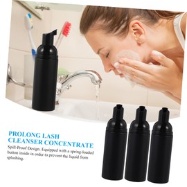 BIUDECO 3pcs Foaming Lash Shampoo Bottles Travel Foaming Soap Dispenser Empty Pump Bottle for DIY
