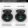Black Sink Drain 3-1/2 Inch Matte Black Kitchen Sink Drain
