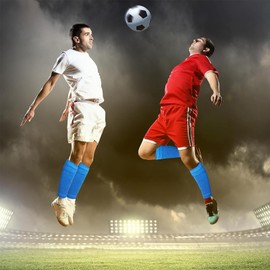 2 x Shin Pad Holder, Football Sock Holder, Shin Pads Socks, Protective Equipment Holder for Men, Women, Boys, Girls (Blue, L)