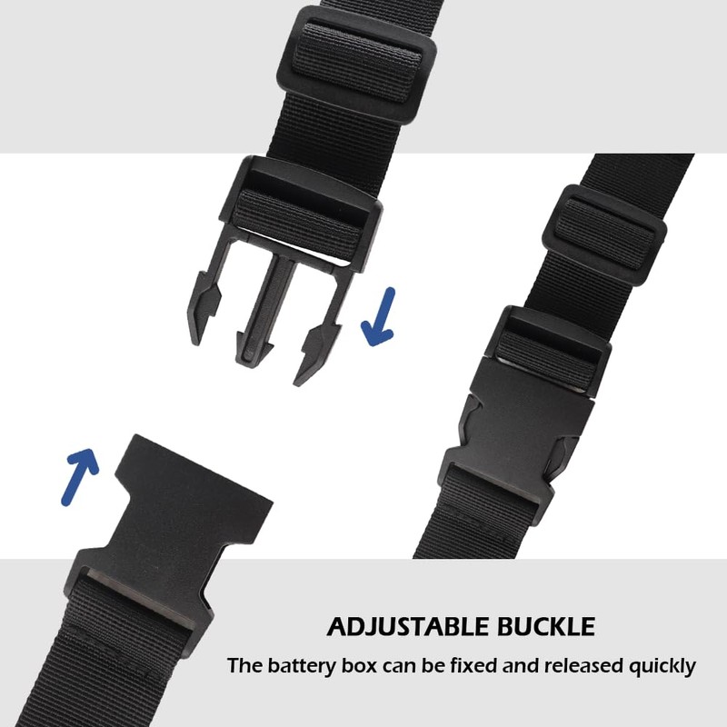 39 Inch Battery Hold Down Strap with Adjustable Buckle,Universal Car