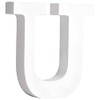 Rayher MDF letter U, white, 11 x 11 cm, thickness