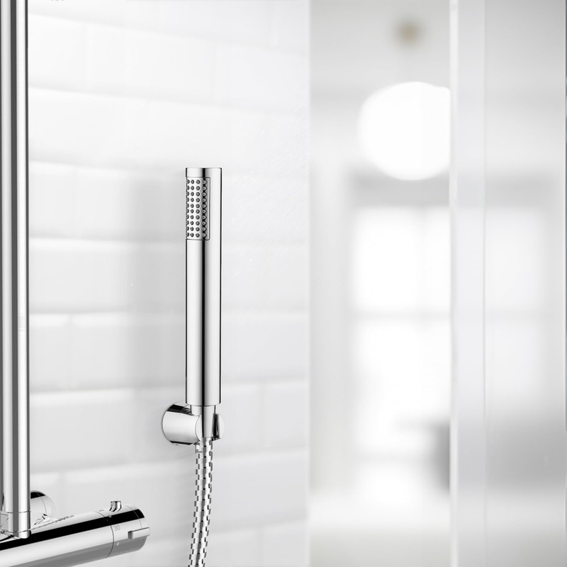 WENKO Basic Line 3-Piece Shower Head Set with Rain Jet