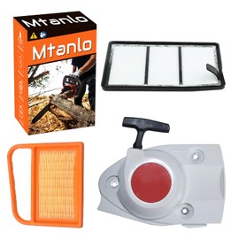 Mtanlo Recoil Starter for Stihl TS410 Chainsaw TS420 Cutoff Saws 4238-190-0300 4238-190-03014238-190-0404 4238-190-0402 TS410 Air Filter Kit