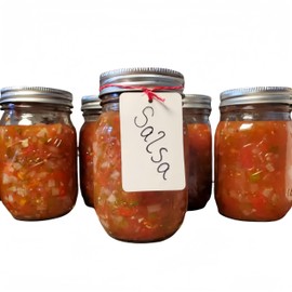 Salsa Jars for Homemade Salsa – 4 Pack 16oz Glass Storage Jars with Airtight Lids, Perfect for Salsa, Jams, Preserves, and More