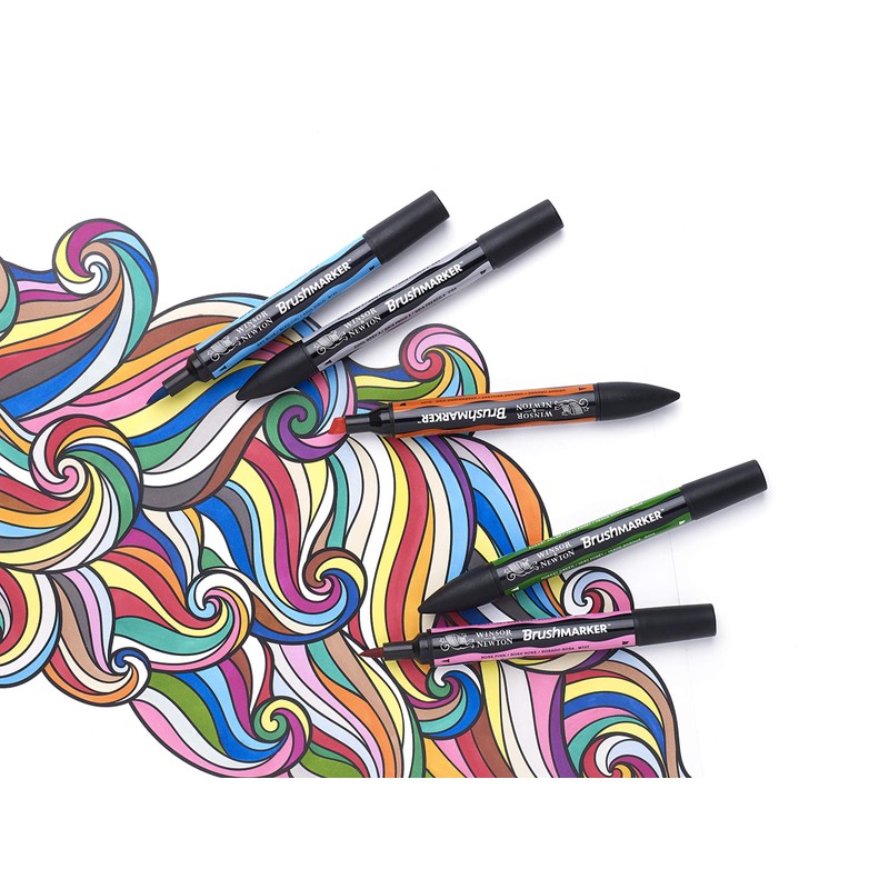 Winsor & Newton Promarker Brush, Vibrant Colours, Set of 13
