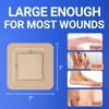 Large Waterproof Bandages 2x2 Silicone Foam Dressing for Sensitive Skin
