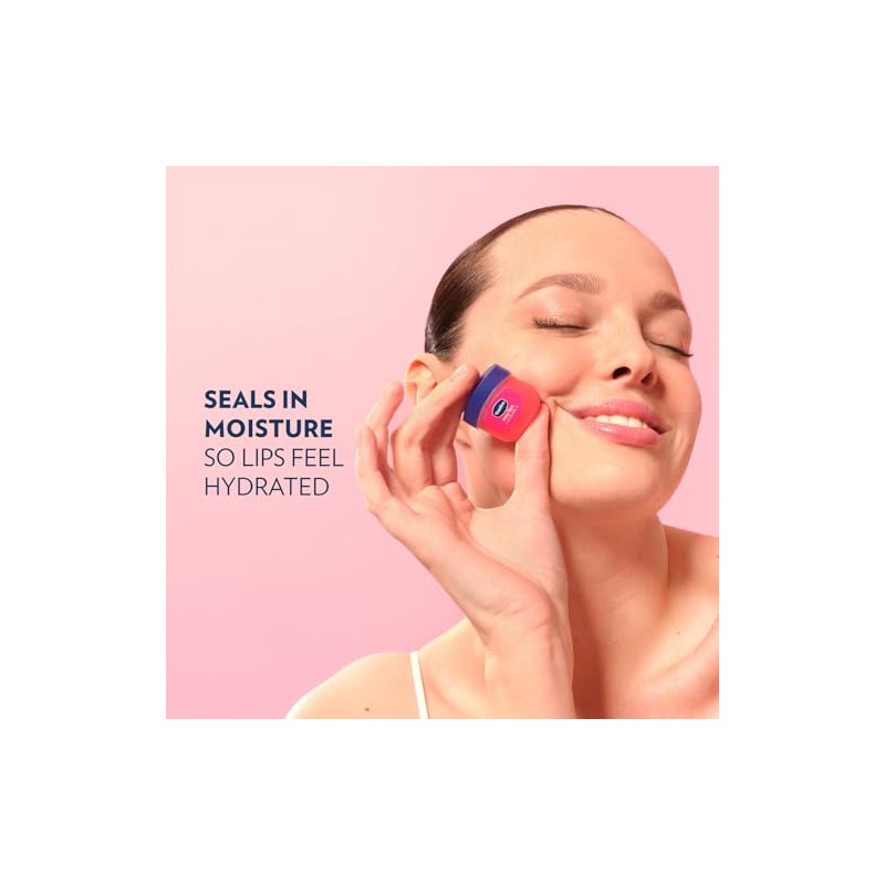 Vaseline Bálsamo Labial Mini, Pure Petroleum Jelly, Advanced Moisture, Light