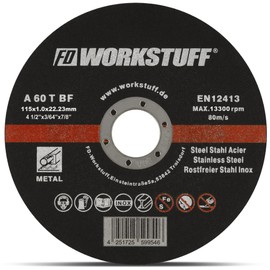 Professional Cutting and Grinding Discs, Cutting Tool, Pack of 30, Diameter 115 mm, 1 mm Thin, for Flex, Angle Grinders, Stainless Steel, Flex Discs