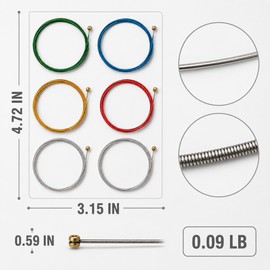3 set Acoustic Guitar Strings Set for Replacement - Pure Copper Steel Wire Strings 1-6 for Acoustic Guitar Maintenance and Performance