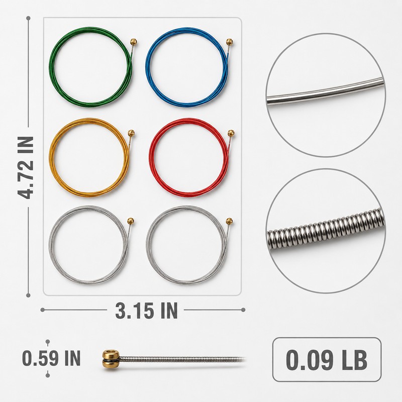 3 set Acoustic Guitar Strings Set for Replacement - Pure