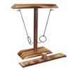 Felimoa Ring Toss Game Table Game Wooden Easy Assemble Ring