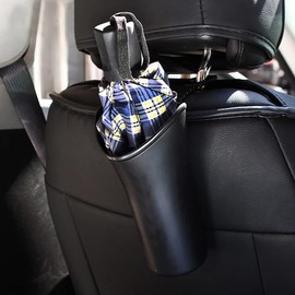 plastific Multi-purpose Car Storage Holder for Umbrella Beverage Trash Car Accessories Bottle Holder Waterproof Folding Umbrella Storage Organizer Vehicle-mounted Umbrella Holder