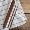 HAOHIZE Chopsticks Storage Box, Portable Eco-Friendly Wooden Reusable Travel Case