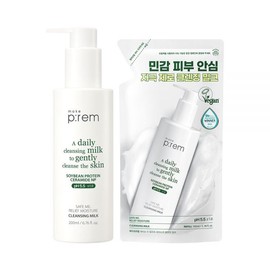 Makeprem Safe Me Relief Moisture Cleansing Milk Special (200ml+100ml refill) 102785 / 메이크프렘 세이프 미 릴리프 모이스처 클렌징밀크 기획 (200ml+100ml 리필) 102785