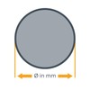 Aluminium Round AW-2007 AlCuMgPb Diameter 26 mm Length 400 mm