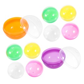 UPKOCH 50pcs Egg Machine Egg Shell Plastic Wrapping Ball Plastic Packaging Ball Capsules Twisting Plaything Ball Capsules Capsules Storage Container
