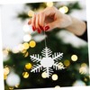 Abaodam Christmas Decor Felt Snowflake Ornaments Xmas Tree Decorations 30pcs
