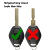 keylessoption Keyless Entry Remote Control Car Key Fob Smooth estilo